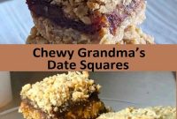 Chewy Grandma’s Date Squares