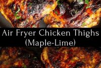 Air Fryer Chicken Thighs (Maple-Lime) Recipe